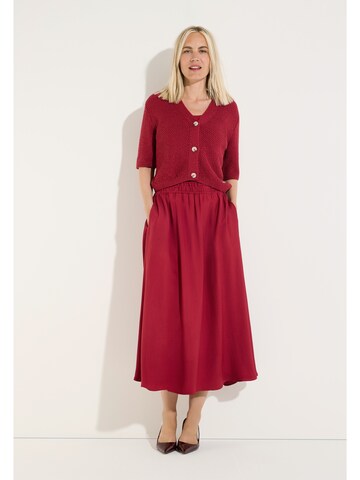 MORE & MORE Strickjacke in Rot