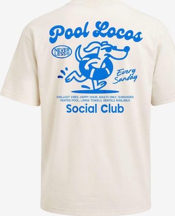 Neverless Shirt 'Pool Locos' in Beige: Vorderseite