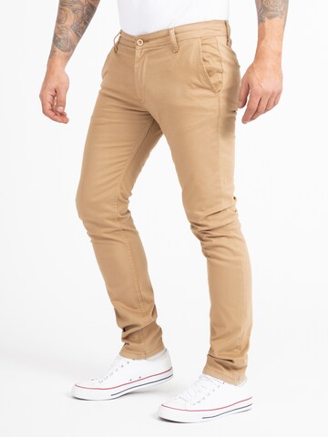 Indumentum Slim fit Chino Pants in Brown