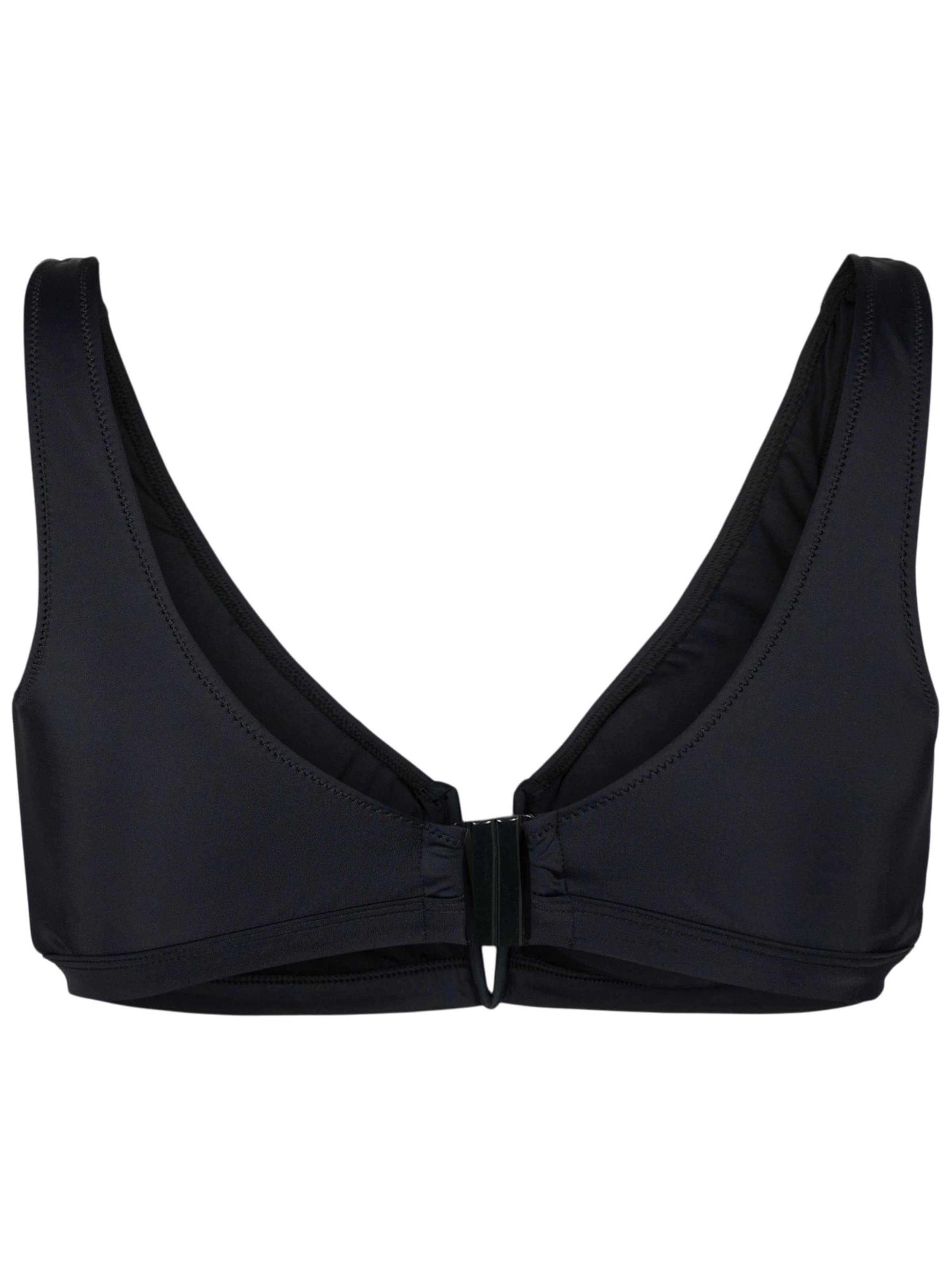 Swim by Zizzi Trojuholníky Bikinový top 'Snova' - Čierna