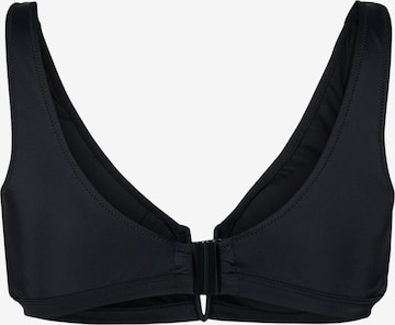 Swim by Zizzi Triangle Bikini Top 'Snova' in Black