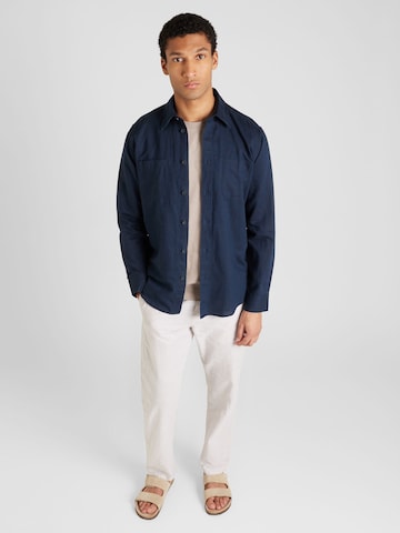 ESPRIT Regular fit Button Up Shirt in Blue