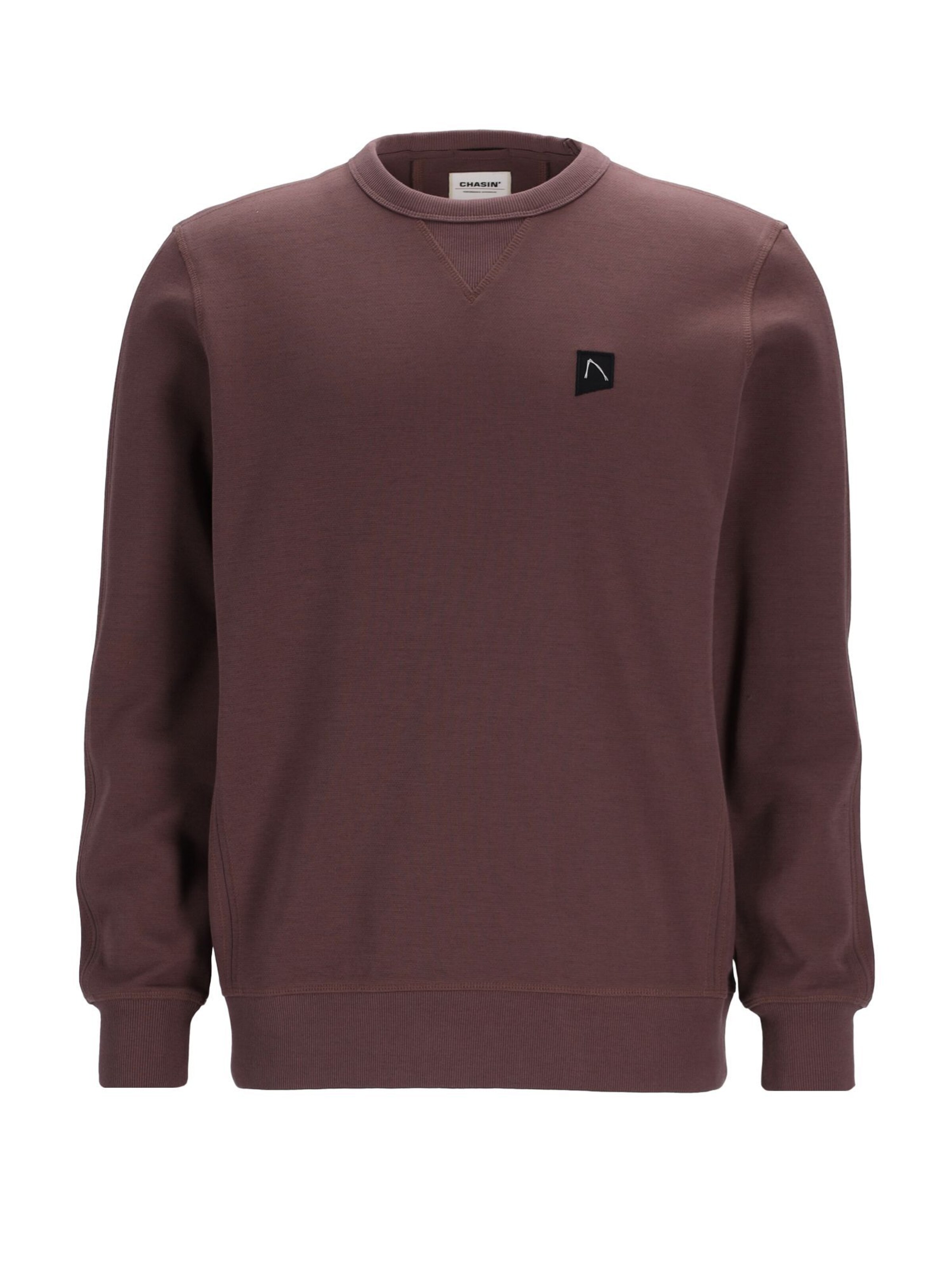 CHASIN' Sweatshirt 'Ryder' in Bruin: voorkant