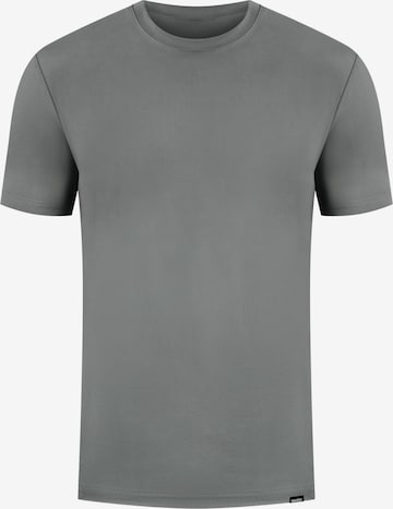 Smilodox T-Shirt Micah Casual Fit in Grau: Vorderseite