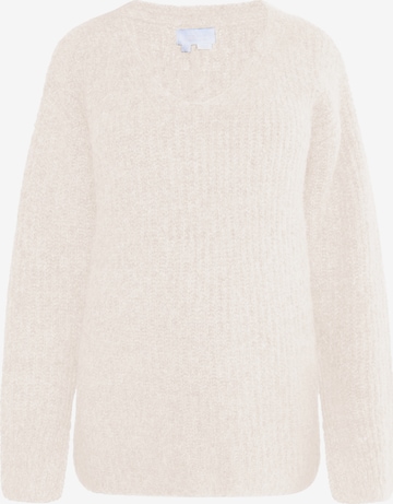 usha WHITE LABEL - Pullover 'Lynnea' em bege: frente