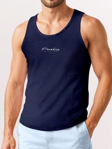 Neverless Shirt 'Palmen' in Blue: front