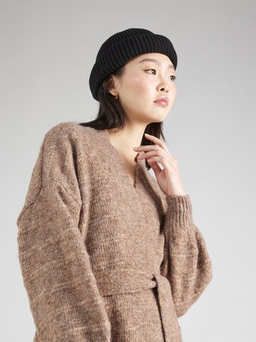 ONLY Knit Cardigan in Brown