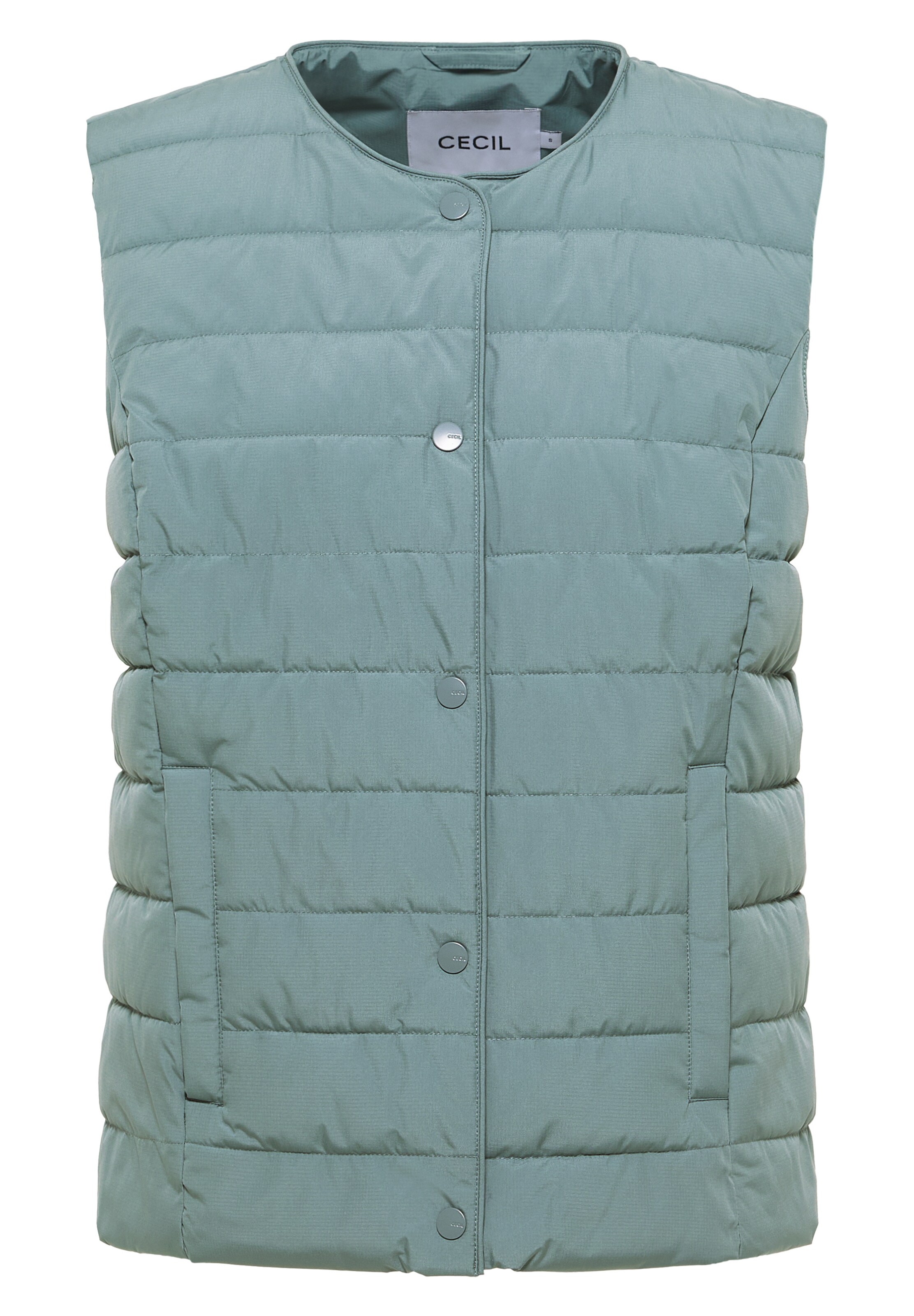 CECIL Vest in Green: front