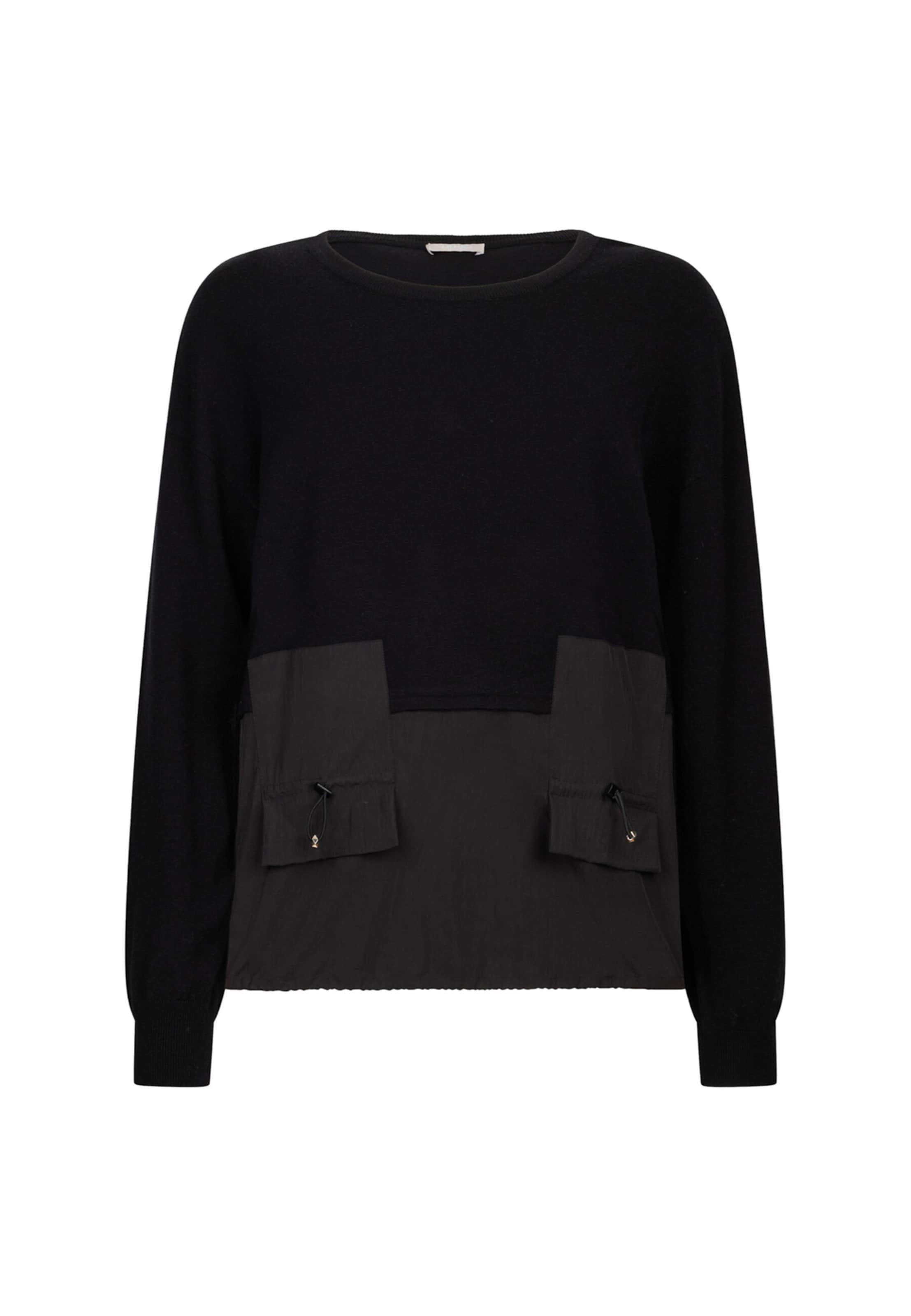 Pullover 'Better' di Liu Jo in nero: frontale