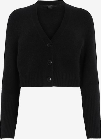 AllSaints Gebreid vest 'WICK' in Zwart: voorkant