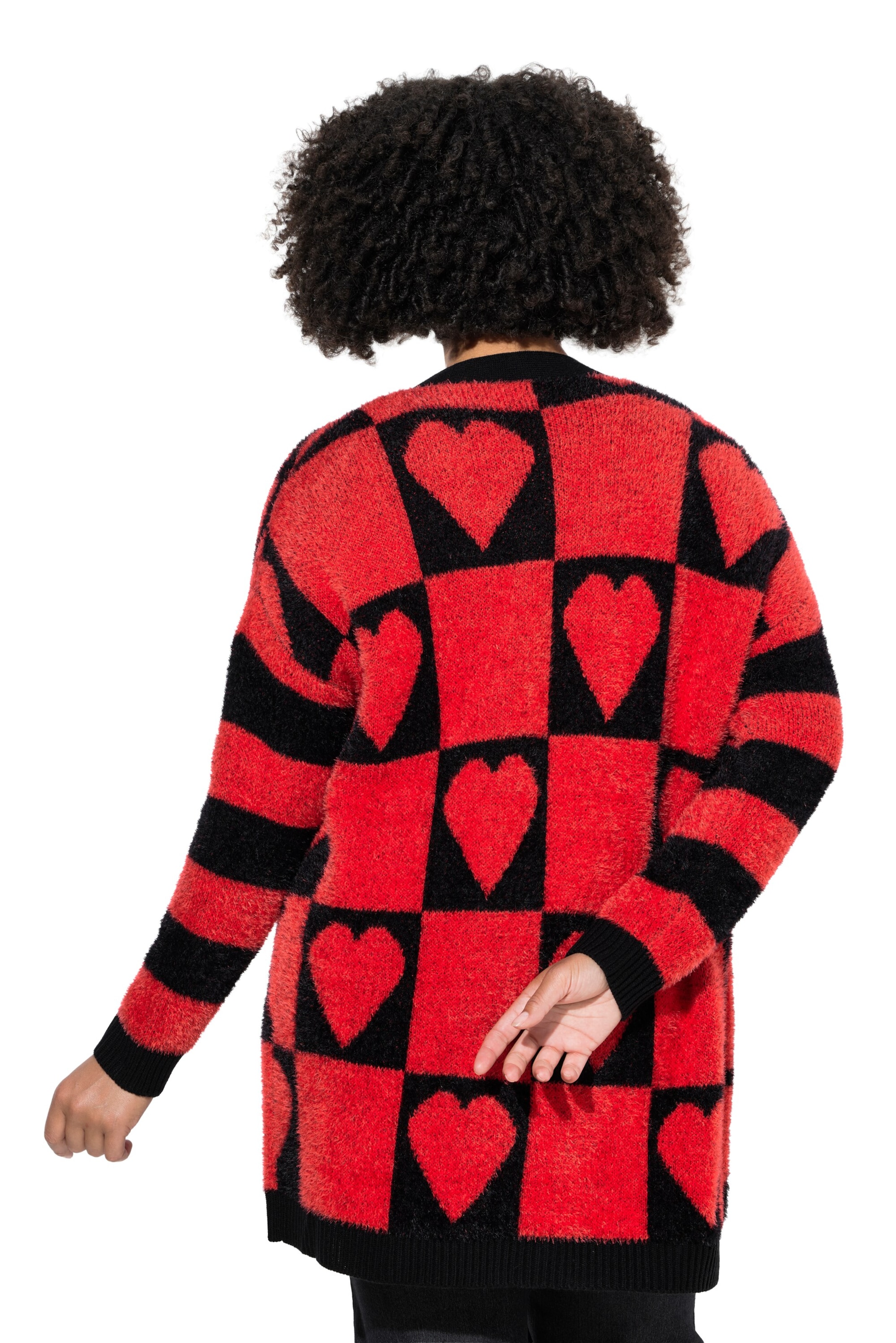 Angel of Style Knit cardigan in Red