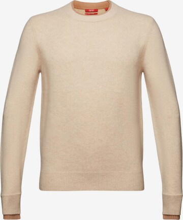 Pull-over ESPRIT en beige : devant