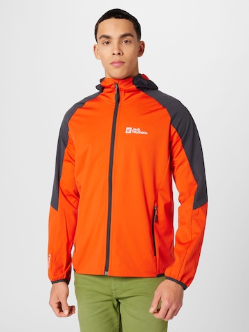 JACK WOLFSKIN Sportjas 'Feldberg' in Rood: voorkant