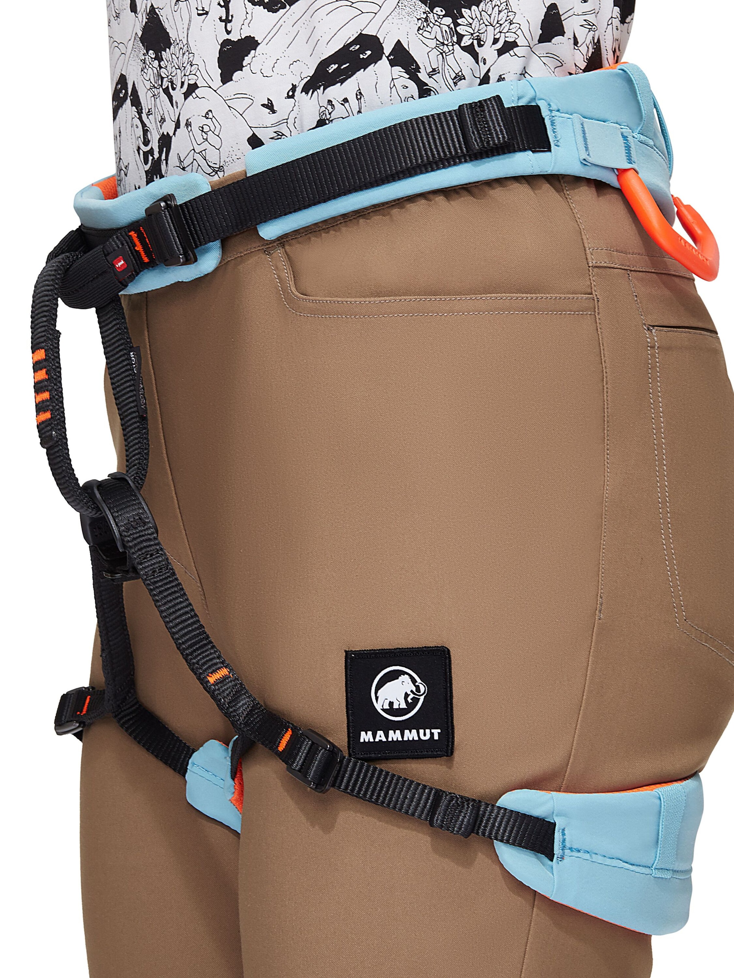 MAMMUT Tapered Outdoor Pants 'Massone' in Brown