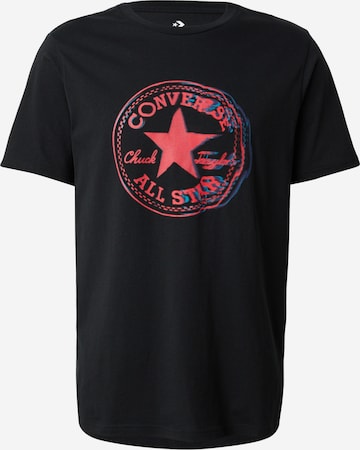 CONVERSE T-Shirt 'ONLY ONE' in Schwarz: Vorderseite