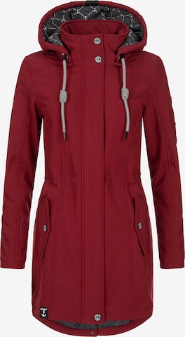 Peak Time Raincoat in Red: front