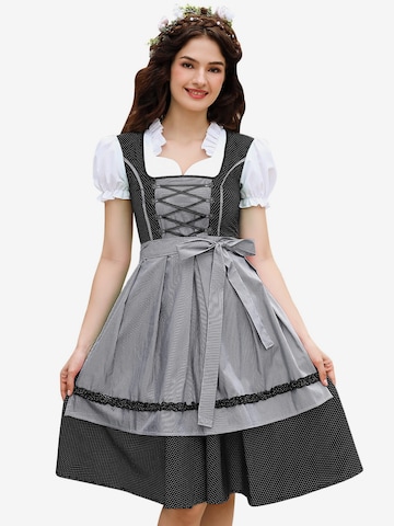 Yesfashion Dirndl w kolorze czarny: przód