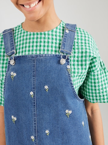 Salopetă rochie scurtă 'PCFlora' de la PIECES pe albastru