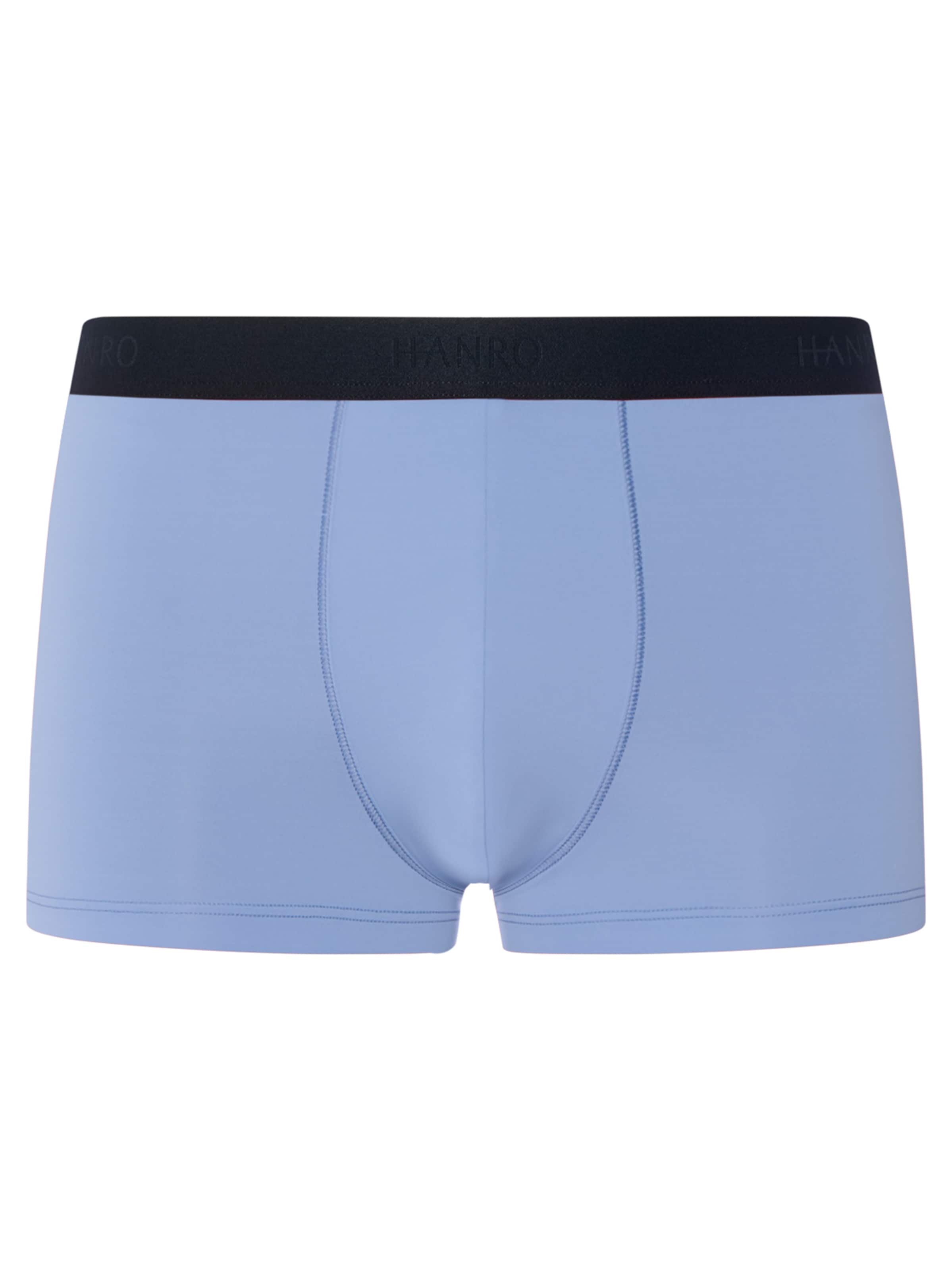 Hanro - Boxers ' Micro Touch ' em azul: frente