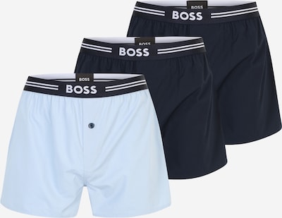 BOSS Black Boxershorts in navy / hellblau / weiß, Produktansicht