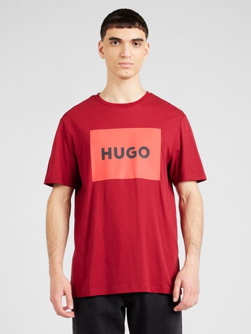 HUGO Shirt 'Dulive222' in Red: front