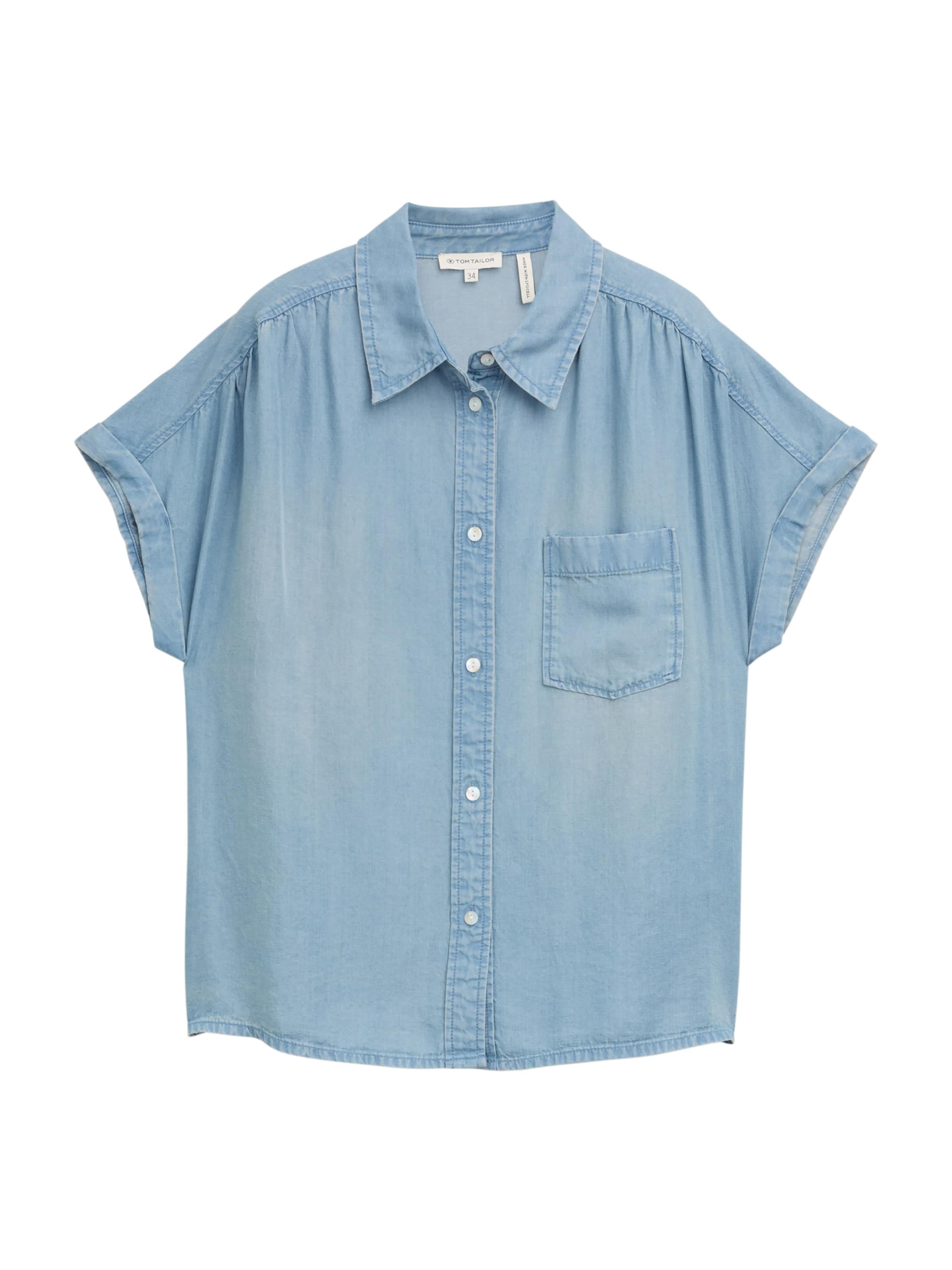 Camicia da donna di TOM TAILOR in blu: frontale