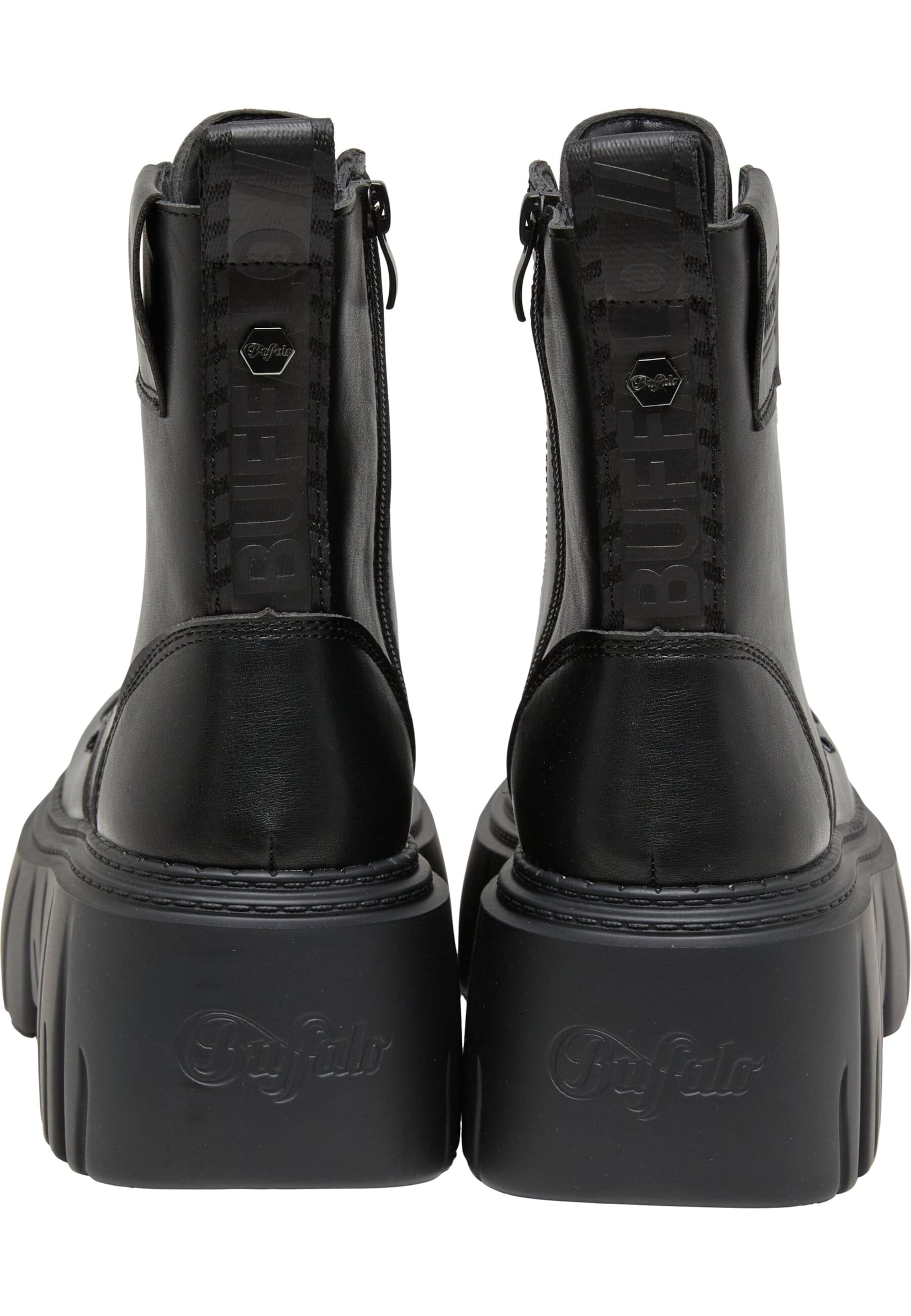 BUFFALO Šnurovacie členkové čižmy 'Zespher' - Čierna