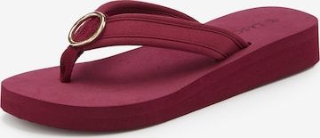 LASCANA - Sandalias de dedo en rojo: frente