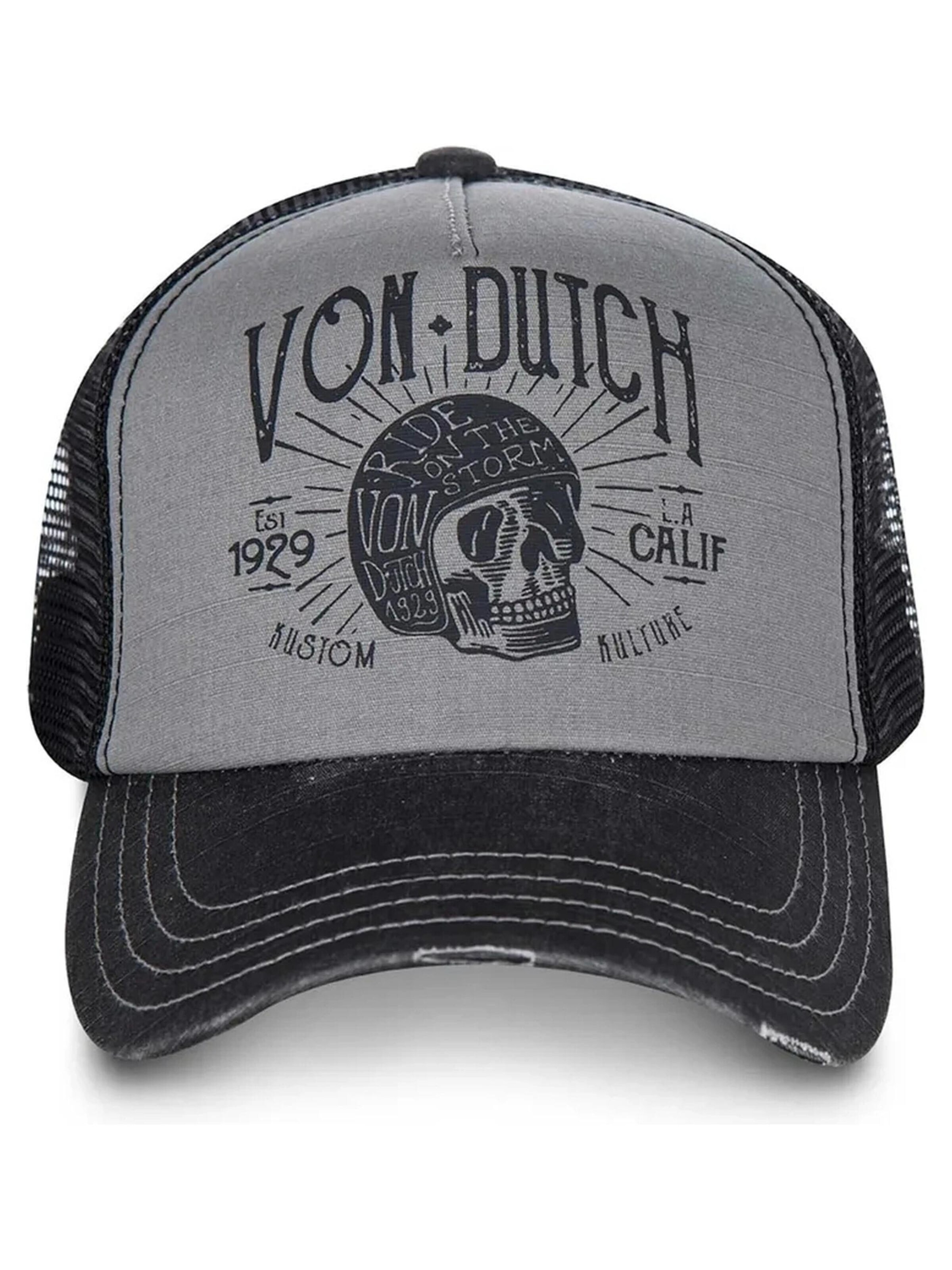 Von Dutch Kšiltovka – šedá: přední strana