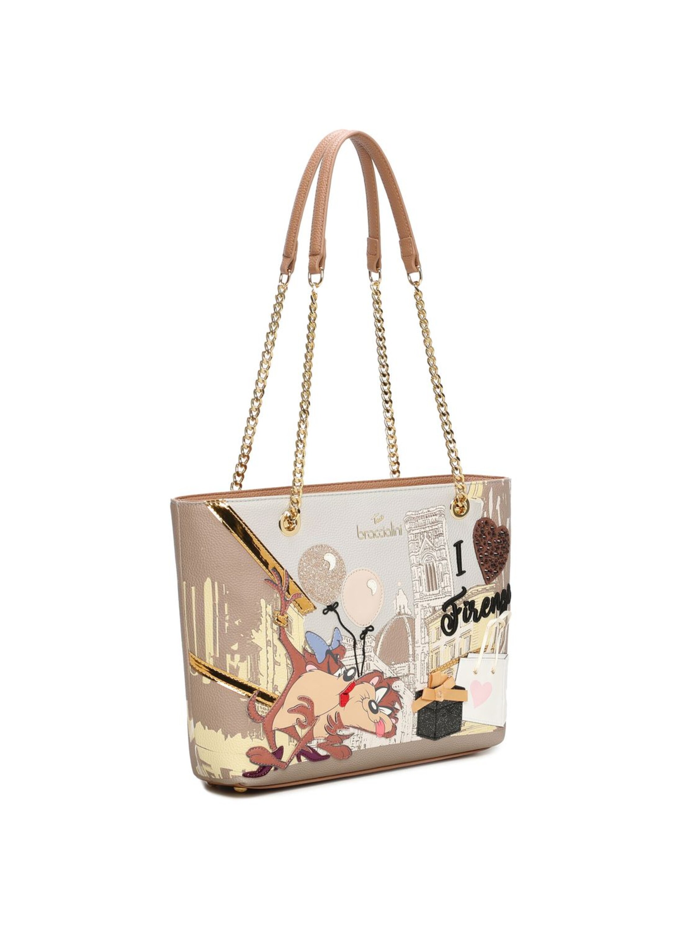 Shopper 'Cartoline Lt' di Braccialini in colori misti