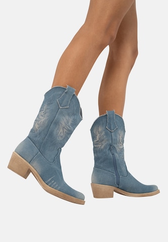 Stivale da cowboy di Salinyang in blu