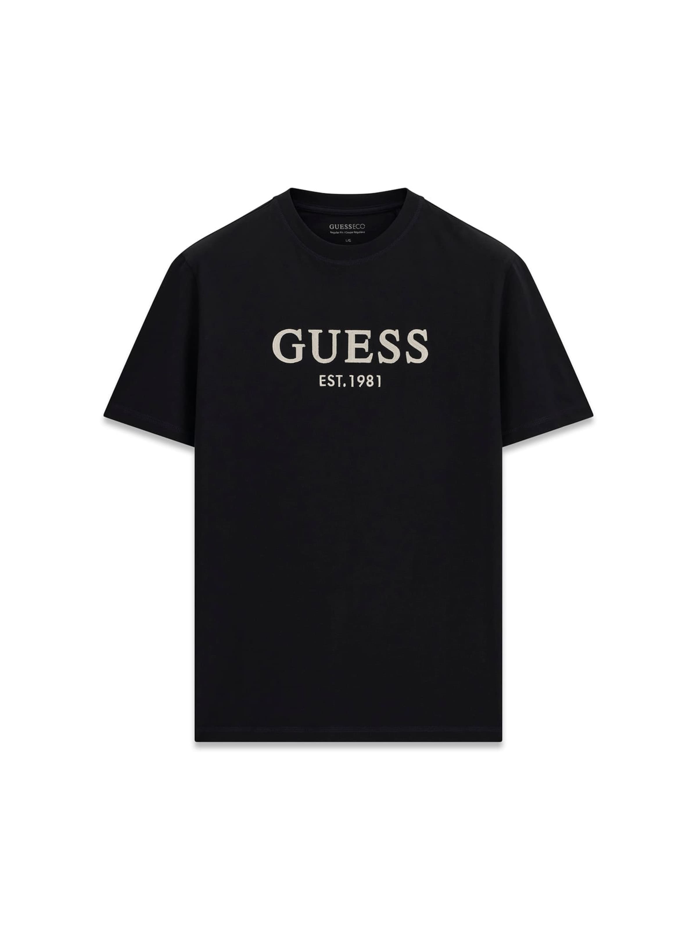 GUESS T-Shirt in Schwarz: Vorderseite