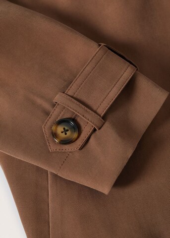 MANGO Summer Coat 'Taxi' in Brown