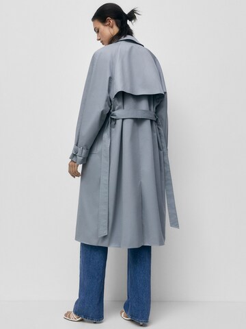 Pull&Bear Between-Seasons Coat in Blue