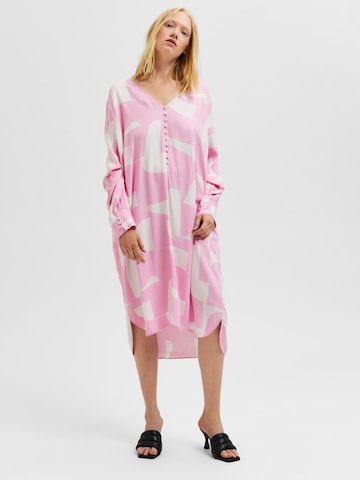 SELECTED FEMME Платье-рубашка 'Randi' в Ярко-розовый
