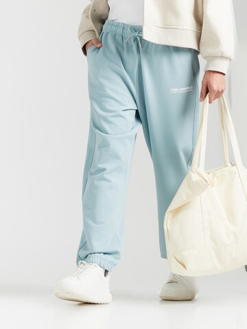 Loosefit Pantaloni di Karl Lagerfeld in blu: frontale