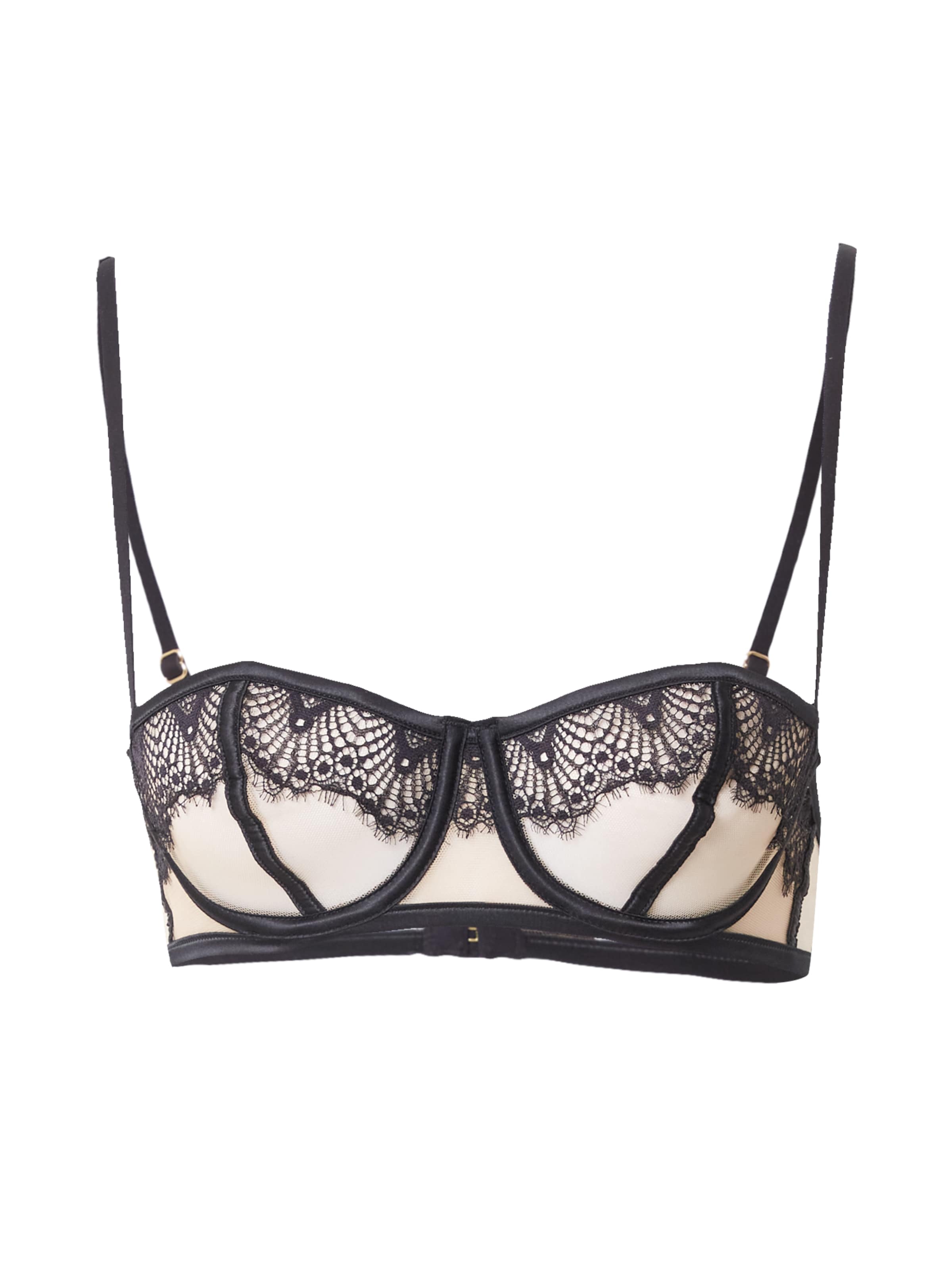 ETAM Μπαλκονέ Σουτιέν σε μαύρο: μπροστά