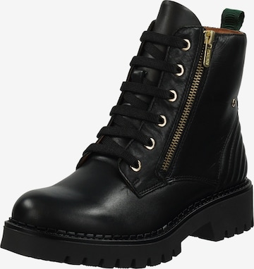 PIKOLINOS Lace-Up Ankle Boots in Black: front