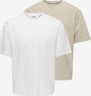 Only & Sons Shirt 'Caspian' in Beige: Vorderseite