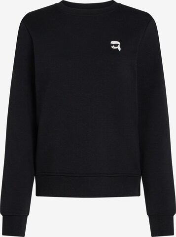 Sweat-shirt Karl Lagerfeld en noir : devant