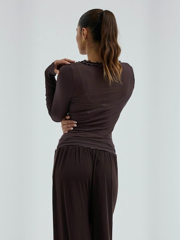T-shirt Seamless Basic en marron
