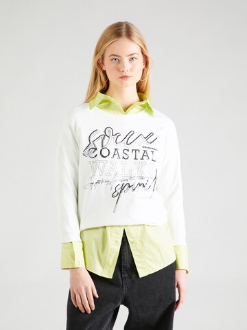 Sweat-shirt 'Wanderlust' Soccx en blanc : devant