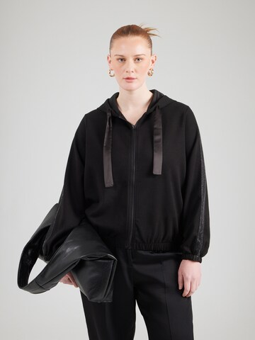 ONLY Carmakoma Sweatjacke 'CARScarlett' in Schwarz: Vorderseite