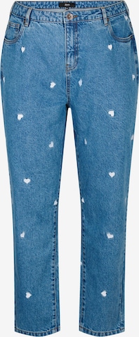 Zizzi Regular Jeans 'JELENA' in Blue: front