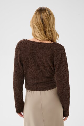 SAINT TROPEZ Sweater 'NadalieSZ' in Brown
