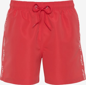 Shorts de bain 'Noah' s.Oliver en rose : devant