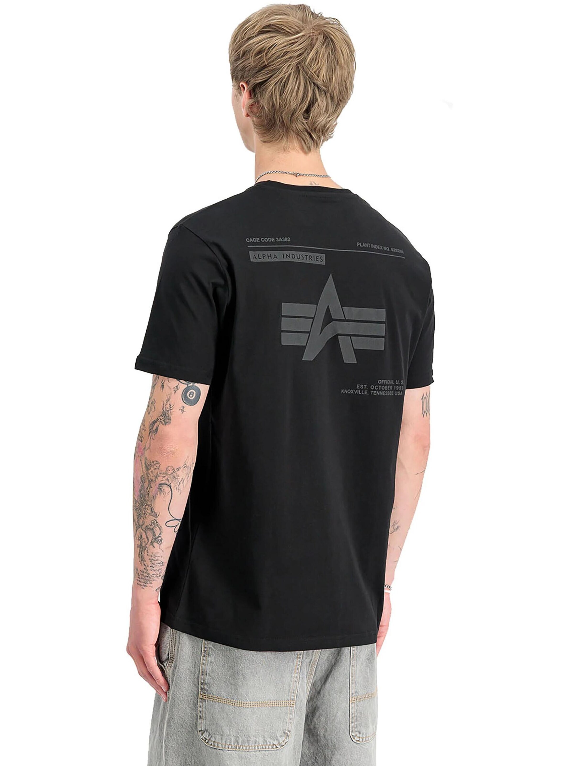 ALPHA INDUSTRIES Shirt‌‌‌ in Schwarz