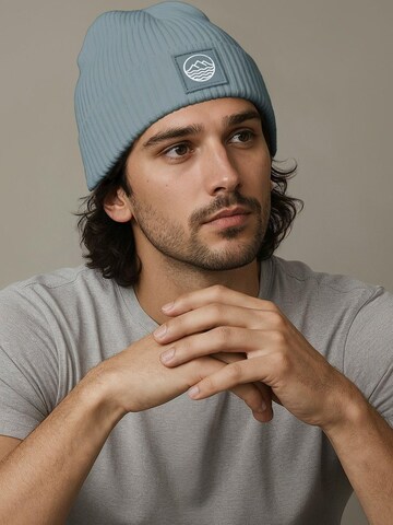 Neverless Beanie 'Mountain' in Blue