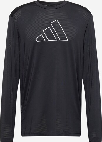 ADIDAS PERFORMANCE Funktionsshirt 'Train Icons' in Schwarz: predná strana