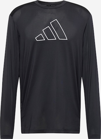 ADIDAS PERFORMANCETehnička sportska majica 'Train Icons' - crna boja: prednji dio